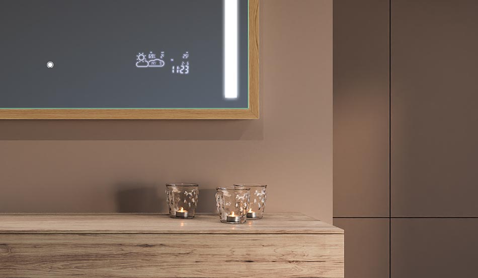 Espelho loft com moldura preta para casas de banho modernas e minimalistas | ARTFORMA