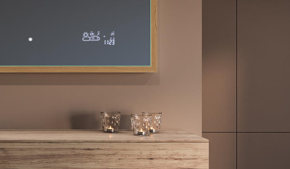 Espelho loft com moldura preta para casas de banho modernas e minimalistas | ARTFORMA