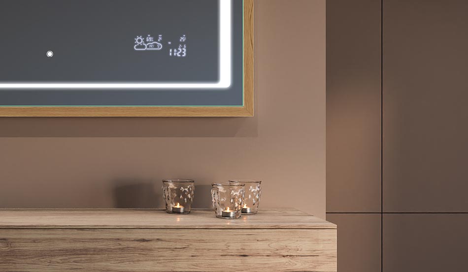 Espelho loft com moldura preta para casas de banho modernas e minimalistas | ARTFORMA