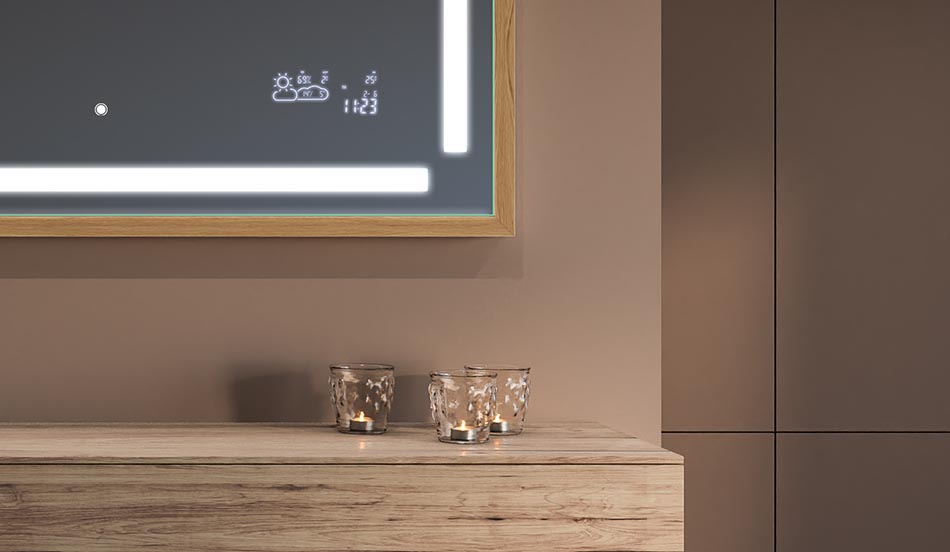 Espelho loft com moldura preta para casas de banho modernas e minimalistas | ARTFORMA