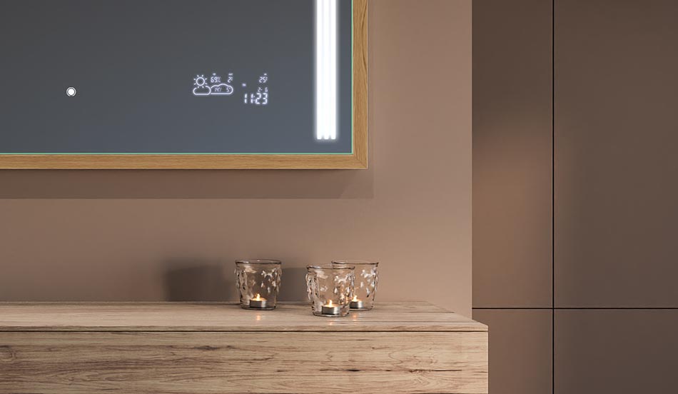 Espelho loft com moldura preta para casas de banho modernas e minimalistas | ARTFORMA