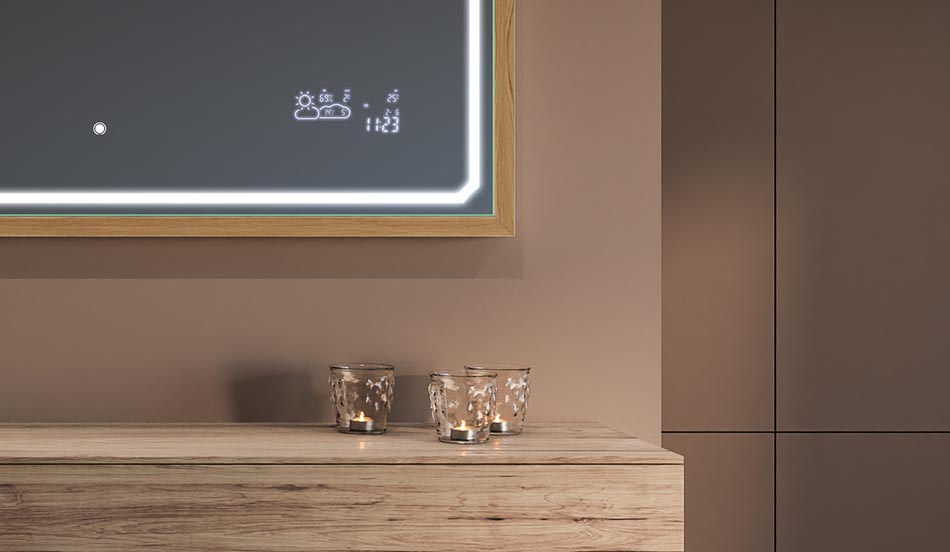 Espelho loft com moldura preta para casas de banho modernas e minimalistas | ARTFORMA