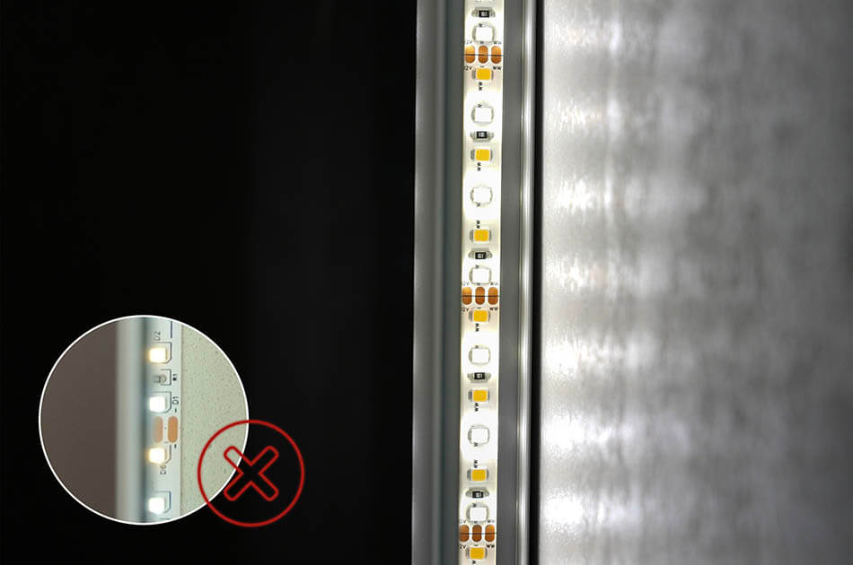 Maior quantidade de LEDs