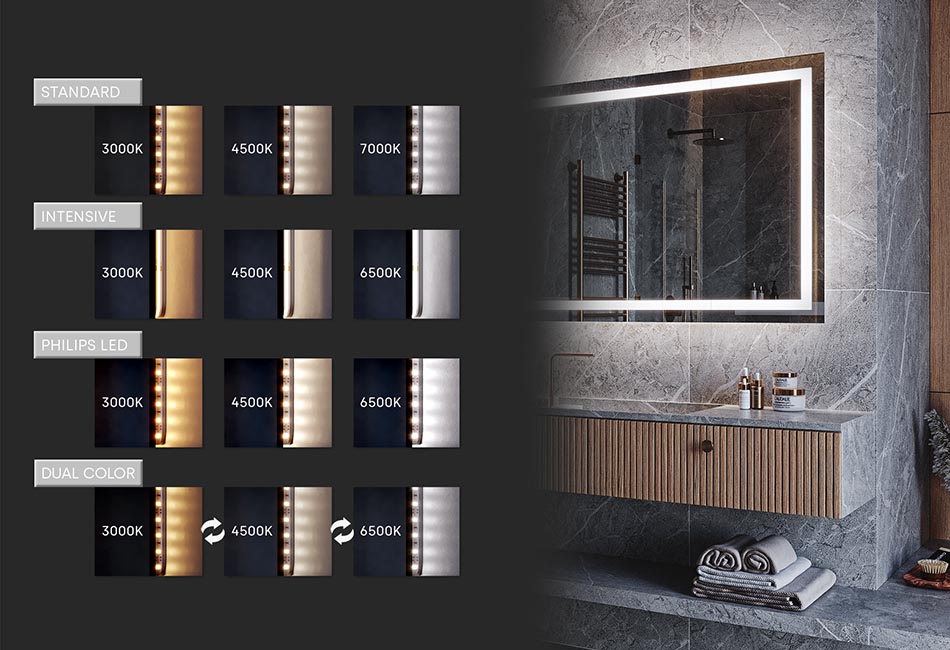 Espelho retangular de design ambiente para interiores premium | ARTFORMA