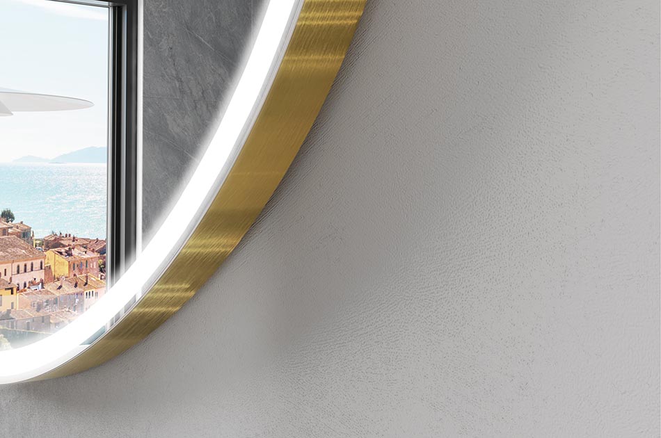 Espelho inteligente de forma irregular ideal para a casa de banho moderna | ARTFORMA