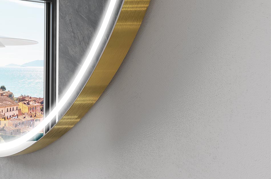 Espelho inteligente de forma irregular ideal para a casa de banho moderna | ARTFORMA