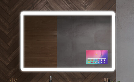 Espelhos arredondados com tampa decorativa