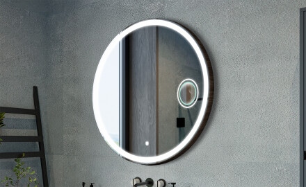 Espelhos redondos com tampa decorativa