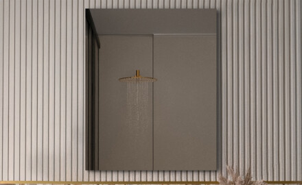 Espelhos retangulares sem iluminação