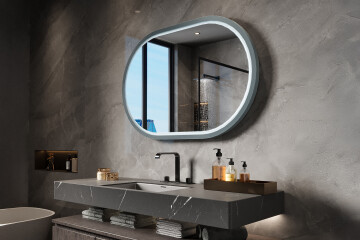 Espelhos LED com moldura em MDF