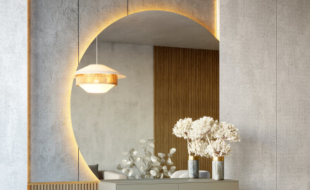 Espelhos em quarto de círculo