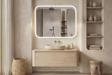 Espelhos arredondados