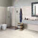 Azulejo de grés para pavimento 60x120 cm, branco mate A4H1057 Memento Travertino Bianco Mat #7