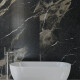 Pavimento em grés esmaltado 60x120, preto com veios dourados, brilhante, retificado, A4H109 Pierre Black #7