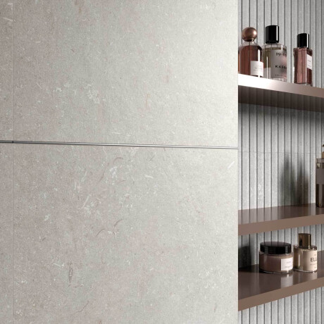Azulejo de grés para parede 60x120 cm, cinzento mate A4H1097 Shellstone Grigio Rigat-One #4