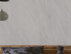 Ladrilho esmaltado para pavimento, 120 x 280 cm, cinzento claro, efeito pedra, acabamento mate, A4H1125 Agathos White