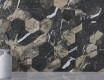 Ladrilho de grés de grande formato, 120 x 280 cm, preto brilhante com veios dourados, retificado, A4H195 Pierre Black