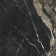 Ladrilho de grés de grande formato, 120 x 280 cm, preto brilhante com veios dourados, retificado, A4H195 Pierre Black #9