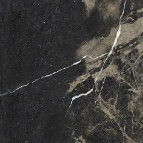Pavimento em grés esmaltado Pierre Black 120x120 cm, preto brilhante com veios dourados, retificado A4H197 #11