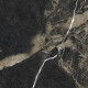 Pavimento em grés esmaltado Pierre Black 120x120 cm, preto brilhante com veios dourados, retificado A4H197 #13