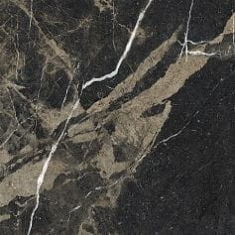 Pavimento em grés esmaltado Pierre Black 120x120 cm, preto brilhante com veios dourados, retificado A4H197 #15