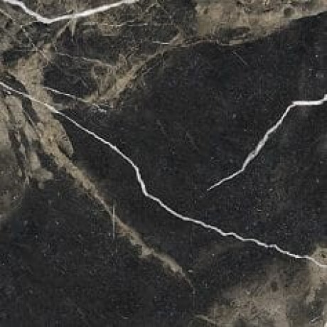 Pavimento em grés esmaltado Pierre Black 120x120 cm, preto brilhante com veios dourados, retificado A4H197 #19