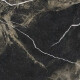 Pavimento em grés esmaltado Pierre Black 120x120 cm, preto brilhante com veios dourados, retificado A4H197 #19