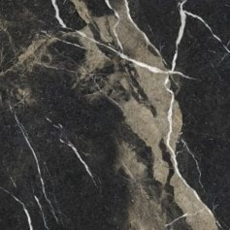 Pavimento em grés esmaltado Pierre Black 120x120 cm, preto brilhante com veios dourados, retificado A4H197 #20