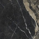 Pavimento em grés esmaltado Pierre Black 120x120 cm, preto brilhante com veios dourados, retificado A4H197 #22