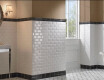 Azulejo cerâmico biselado para parede 10x20, branco brilhante, biselado A4H22 Blanco Brillo