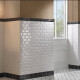 Azulejo cerâmico biselado para parede 10x20, branco brilhante, biselado A4H22 Blanco Brillo #1