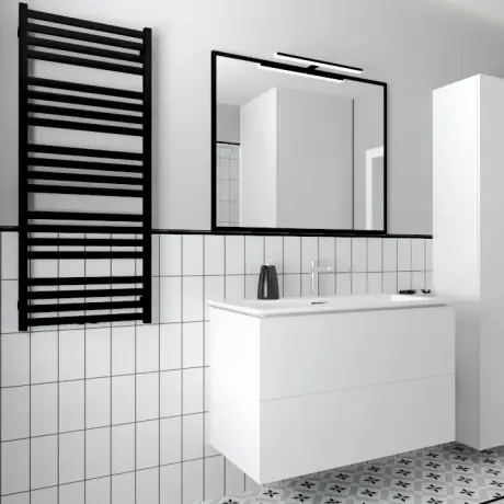 Azulejo cerâmico para parede 10x20, branco mate, plano, A4H23 Blanco Mate #1