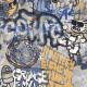 Ladrilho esmaltado para pavimento, 120 x 280 cm, cinzento mate, retificado, A4H248 City Graffiti Grey #1