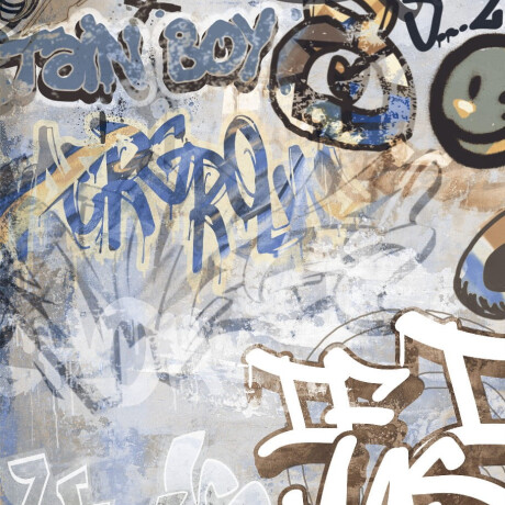 Ladrilho esmaltado para pavimento, 120 x 280 cm, cinzento mate, retificado, A4H248 City Graffiti Grey #3