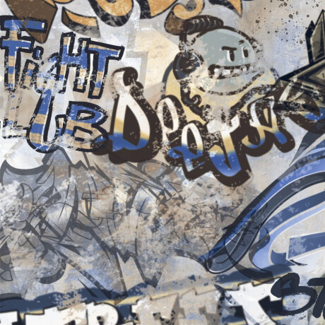 Ladrilho esmaltado para pavimento, 120 x 280 cm, cinzento mate, retificado, A4H248 City Graffiti Grey #5