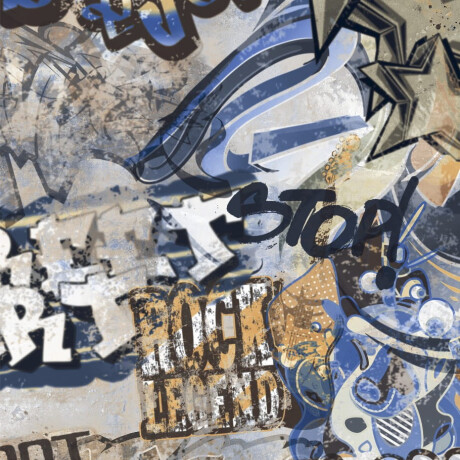 Ladrilho esmaltado para pavimento, 120 x 280 cm, cinzento mate, retificado, A4H248 City Graffiti Grey #6