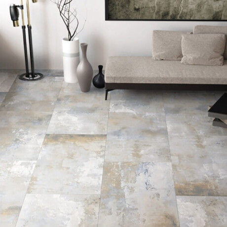 Ladrilho esmaltado para pavimento, 120x120 cm, cinzento mate, retificado, A4H252 City Grey #11