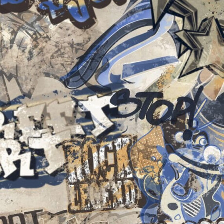 Ladrilho esmaltado para pavimento, de grande formato (120 x 280 cm), bege mate, retificado, A4H255 City Graffiti Beige #2