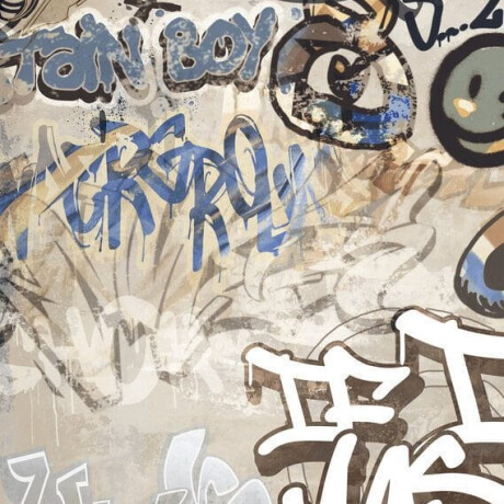 Ladrilho esmaltado para pavimento, de grande formato (120 x 280 cm), bege mate, retificado, A4H255 City Graffiti Beige #5