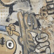 Ladrilho esmaltado para pavimento, de grande formato (120 x 280 cm), bege mate, retificado, A4H255 City Graffiti Beige #7