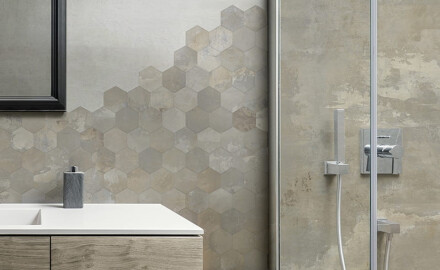 Ladrilho esmaltado para pavimento, 120x120 cm, bege mate, retificado, A4H258 City Beige