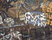 Ladrilho esmaltado para pavimento, de grande formato (120 x 280 cm), mate, retificado, A4H262 City Graffiti Multicolor