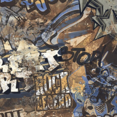 Ladrilho esmaltado para pavimento, de grande formato (120 x 280 cm), mate, retificado, A4H262 City Graffiti Multicolor #4