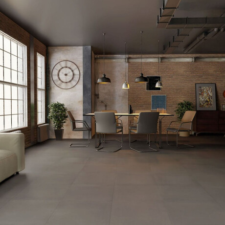 Ladrilho esmaltado para pavimento, 60 x 120 cm, cinzento-escuro mate, rectificado, A4H327 Massive Dimgray #2
