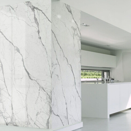 Ladrilho de grés de grande formato, 120 x 270 cm, brilhante, com veios cinzentos, retificado, A4H451 Statuario Superiore #6