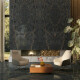 Porcelanato Bookmatch 120x280, mármore preto com veios dourados, brilhante, A4H473 Sant Loreno #8