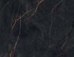 Pavimento de grés de grande formato 120x280, mármore preto com veios dourados, acabamento brilhante A4H474 Sant Loreno