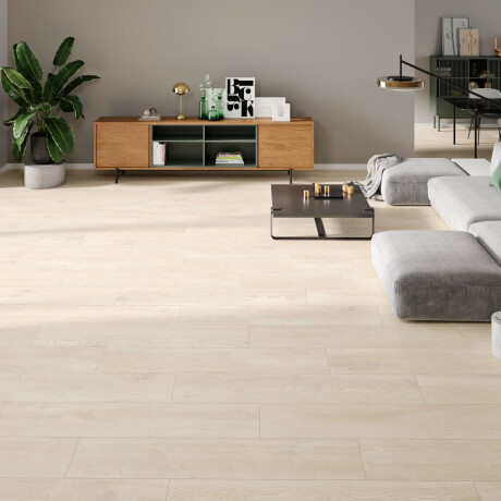 Ladrilho de porcelana para pavimento com efeito de madeira, 23x120, na cor âmbar claro mate, A4H503 Amberly Light #3
