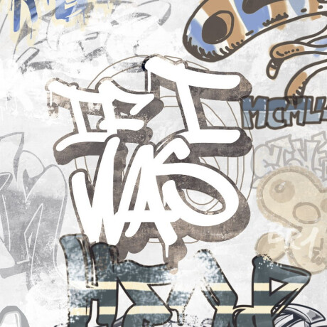 Ladrilho esmaltado para pavimento, 120 x 280 cm, cinzento mate, retificado, A4H640 City Graffiti White #2