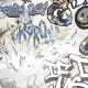 Ladrilho esmaltado para pavimento, 120 x 280 cm, cinzento mate, retificado, A4H640 City Graffiti White #3
